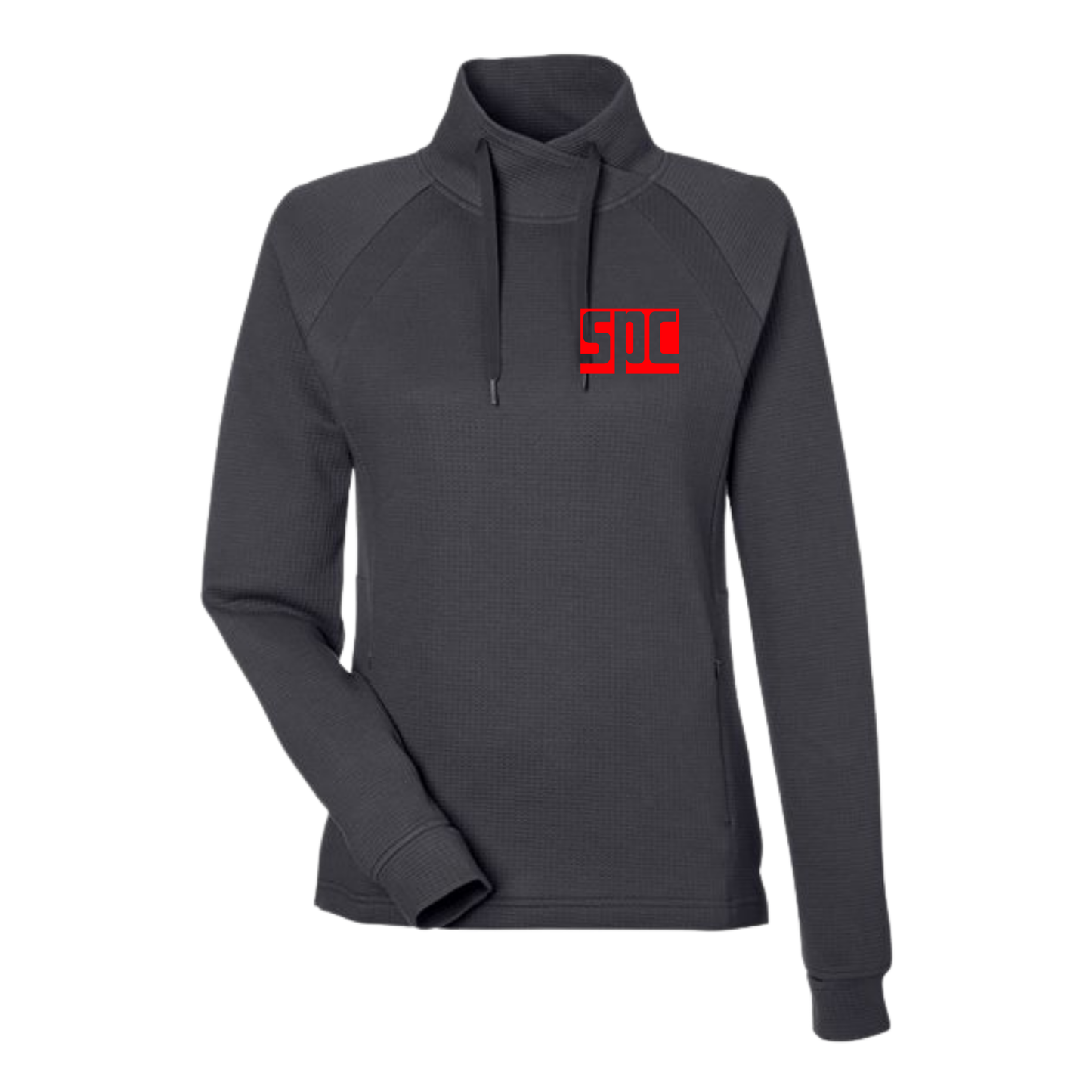 SPC Women's Embroidered Waffle Pullover