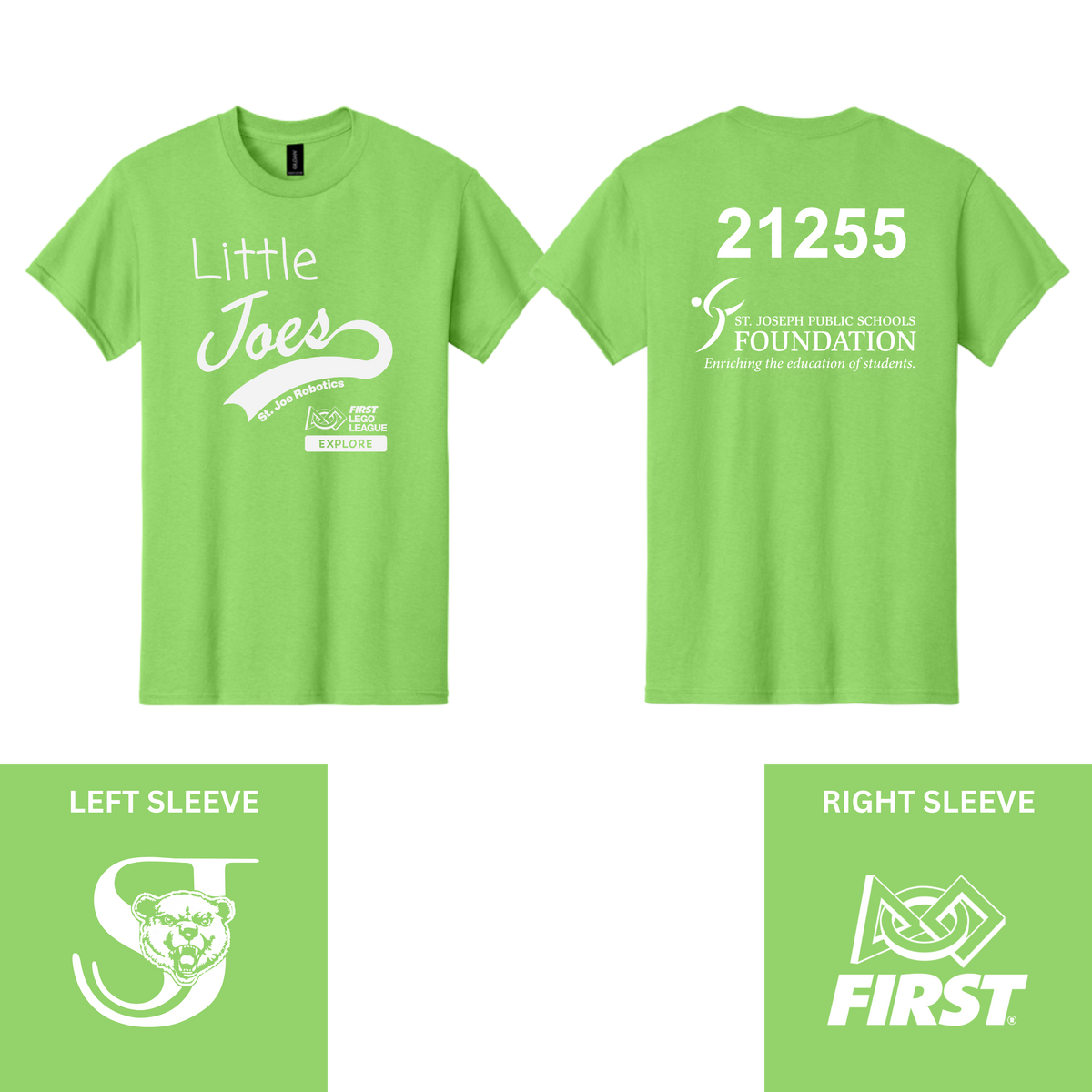 Little Joes Lime T-Shirt