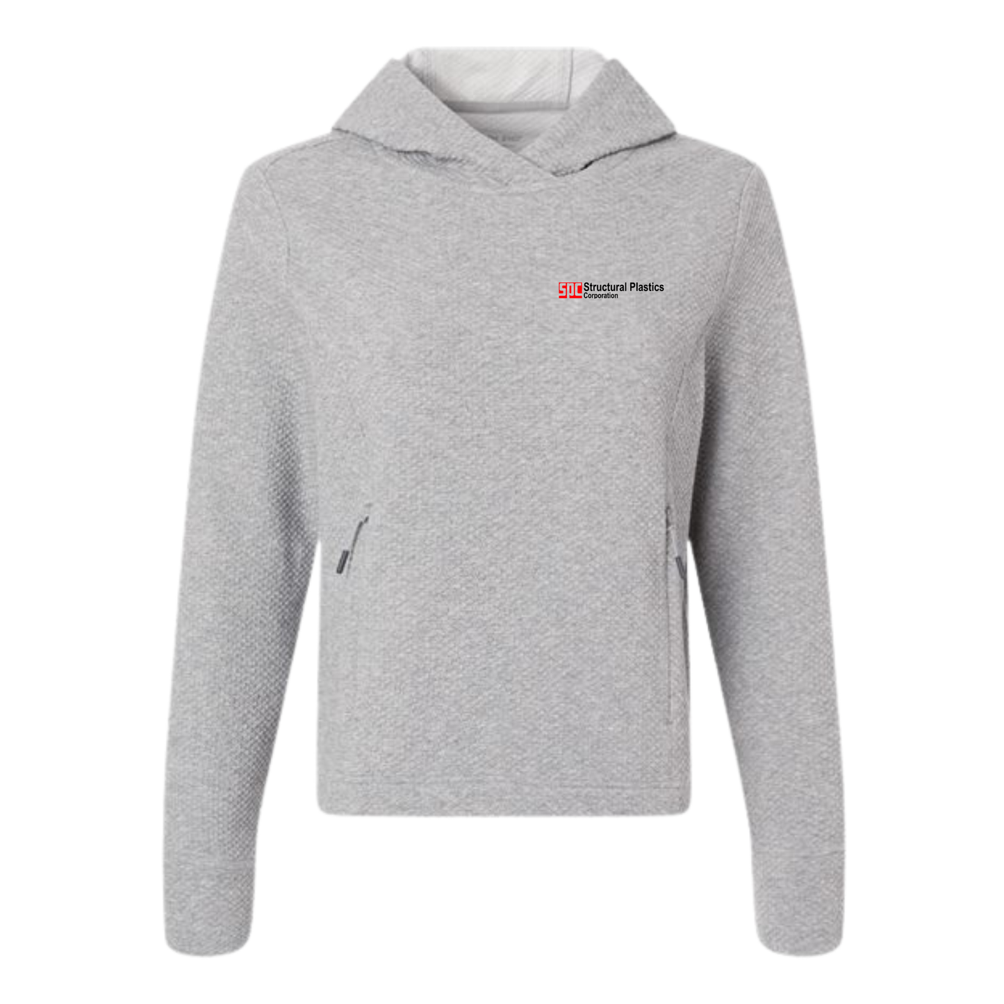 Structural Plastics Women's Textured Hooded Pullover
