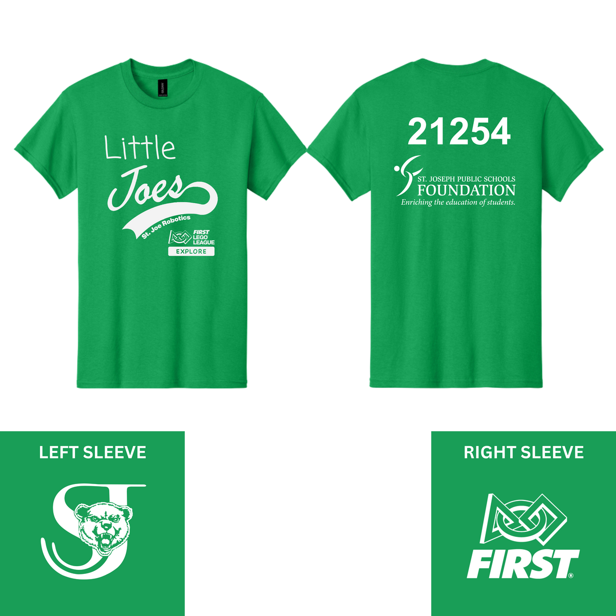 Little Joes Green T-Shirt
