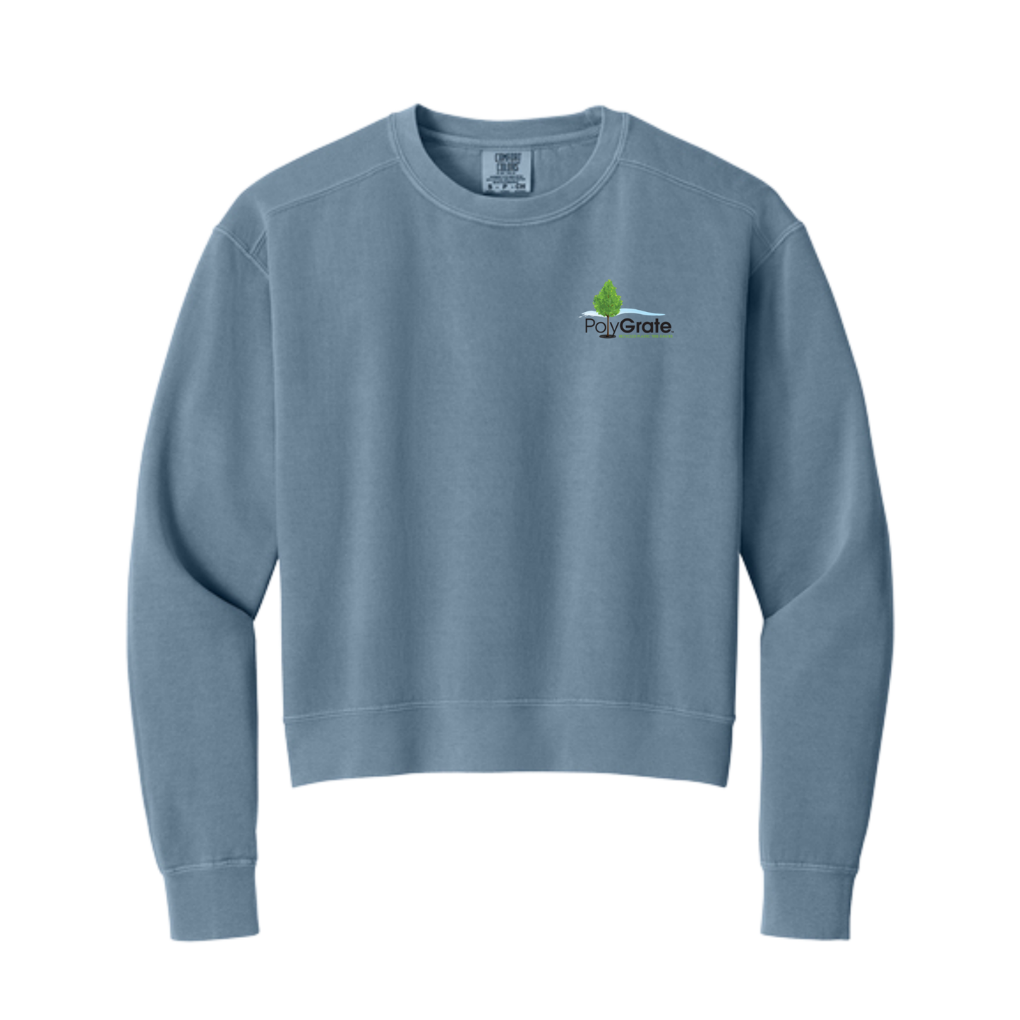 PolyGrate Women's Mid-Length Pocket Crewneck