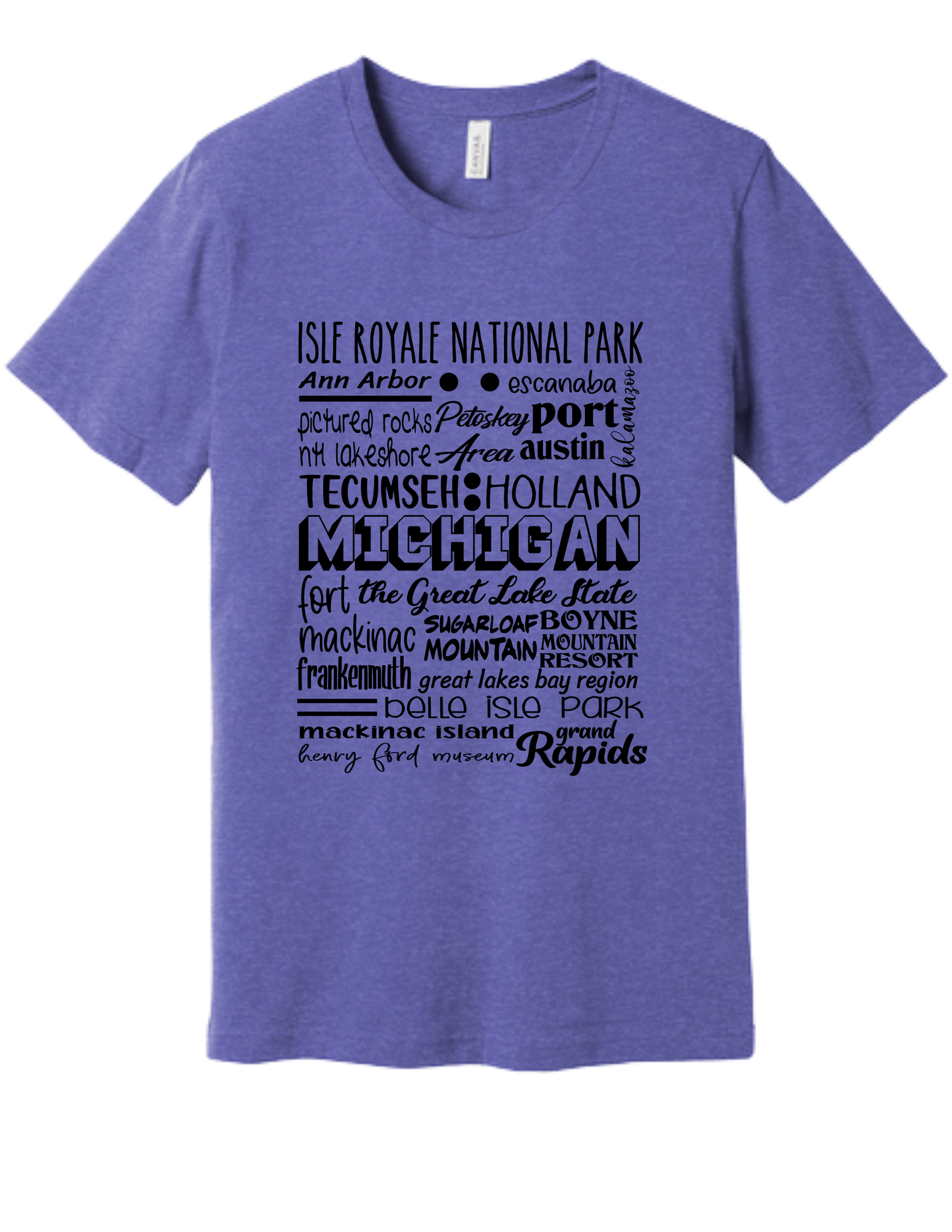 Michigan Locations T-Shirt