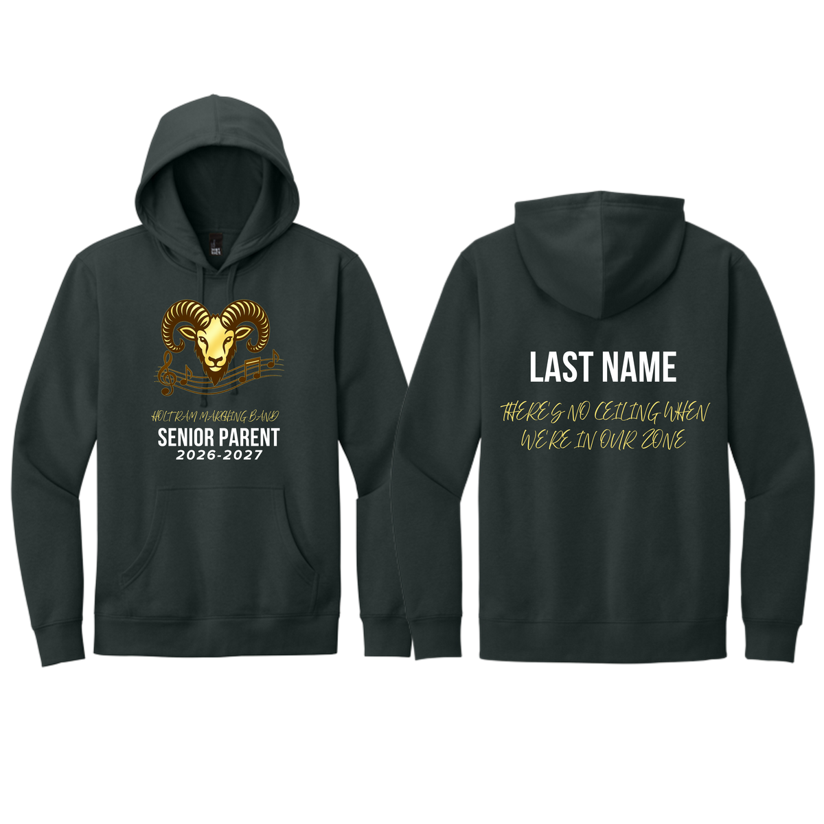 Holt Marching Band Senior Parent Hoodie