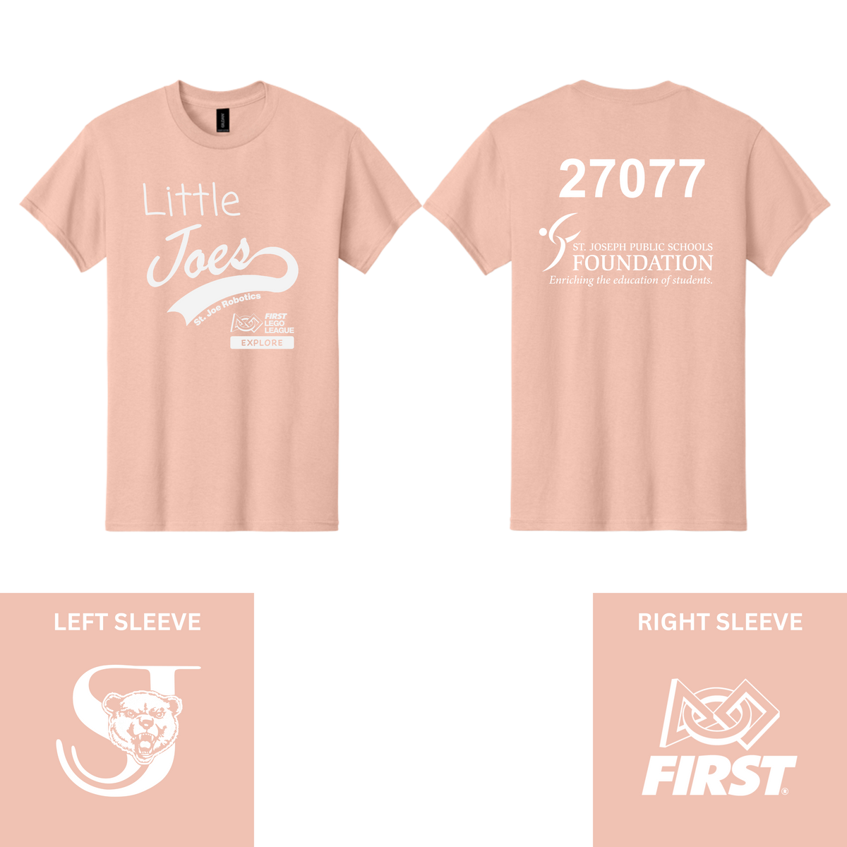 Little Joes Peach T-Shirt