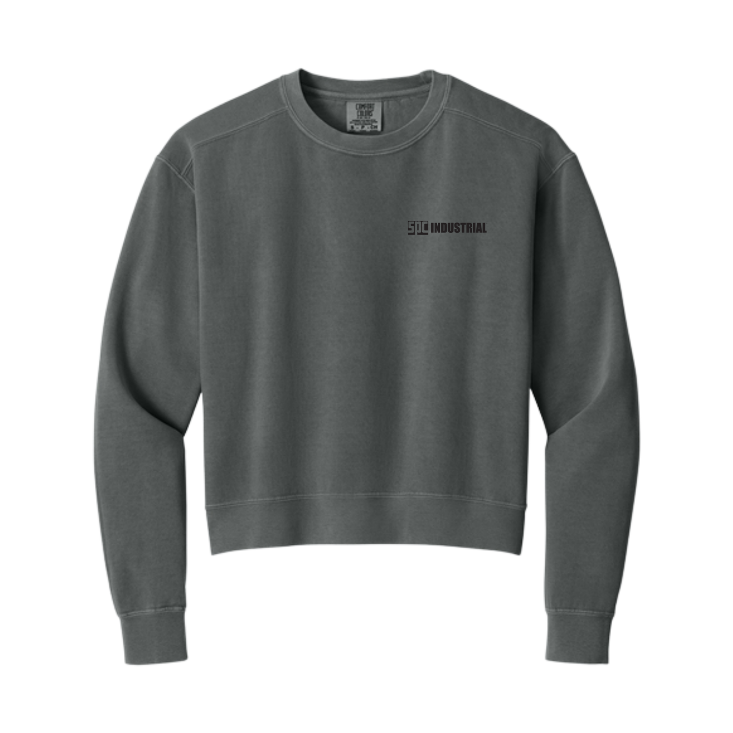 SPC Industrial Women's Mid-Length Pocket Crewneck