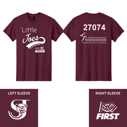 Little Joes Maroon T-Shirt