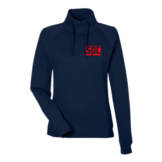 SPC Women's Embroidered Waffle Pullover