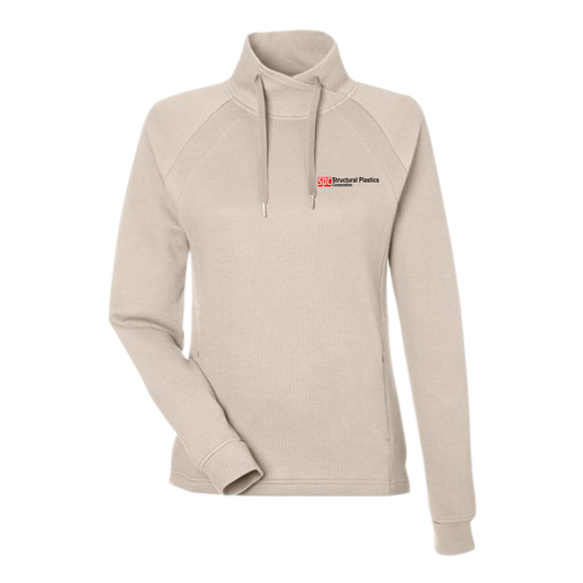 Structural Plastics Women's Embroidered Waffle Pullover