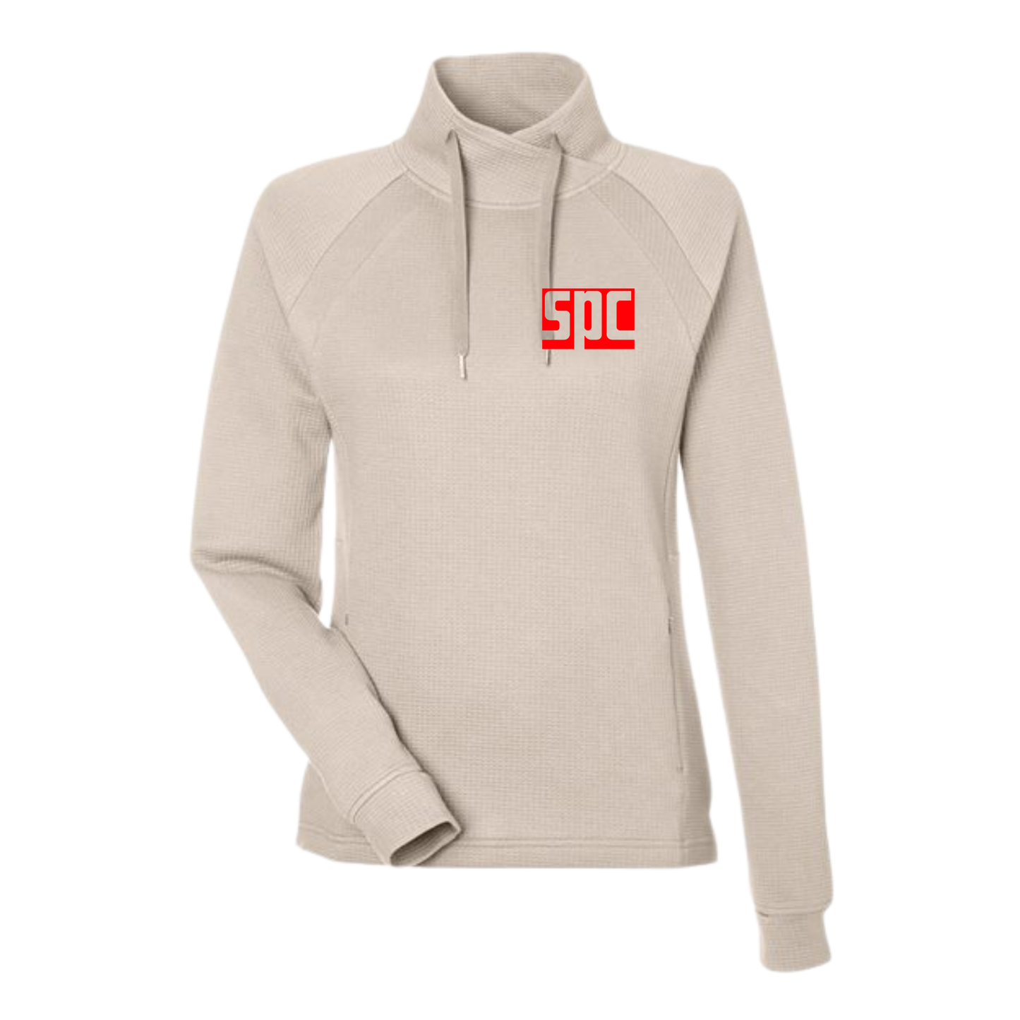 SPC Women's Embroidered Waffle Pullover