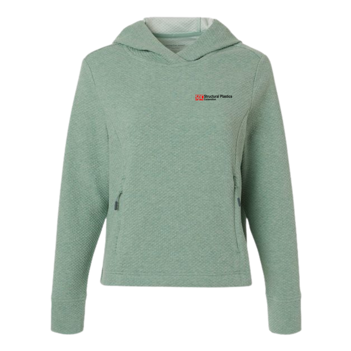 Structural Plastics Women's Textured Hooded Pullover