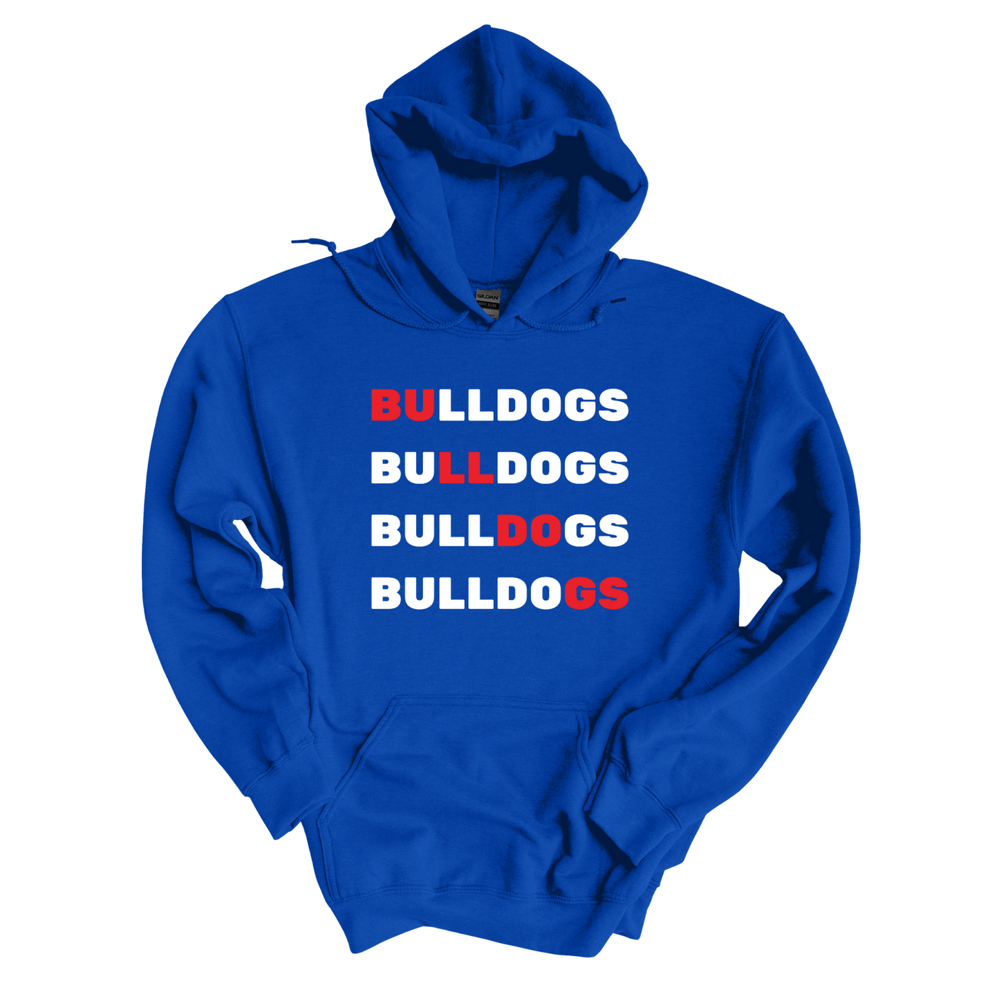 Diagonal Bulldogs Hoodie