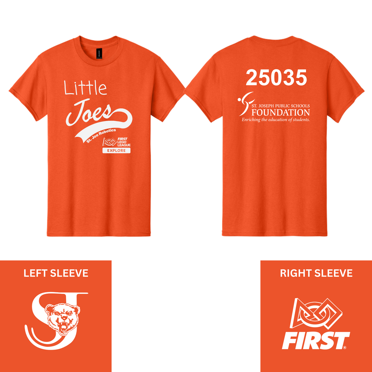 Little Joes Orange T-Shirt