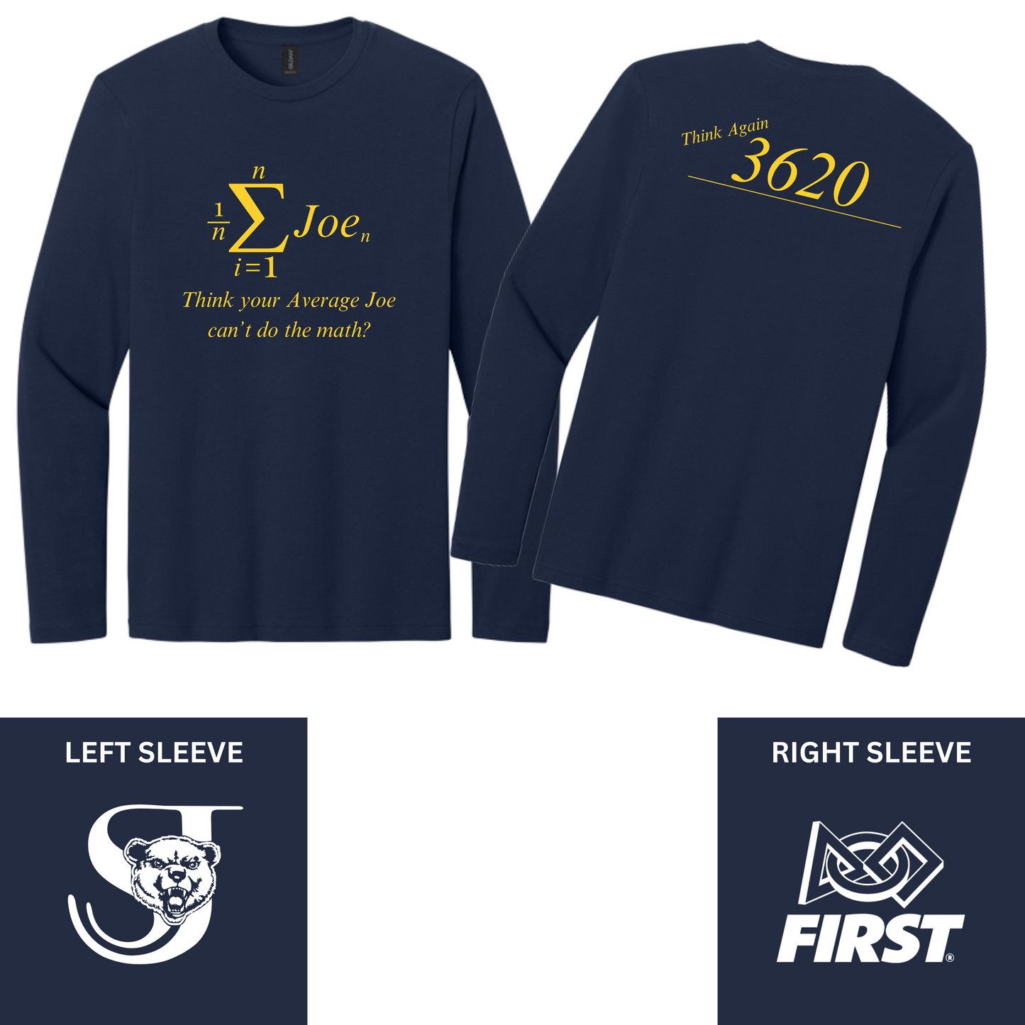 Average Joe's Math Long Sleeve Shirt