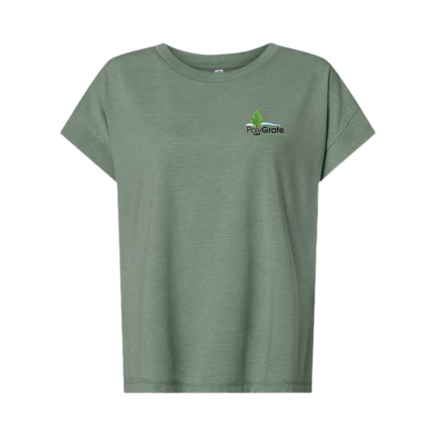 PolyGrate Vintage Wash Women's Pocket T-Shirt