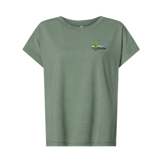 PolyGrate Vintage Wash Women's Pocket T-Shirt