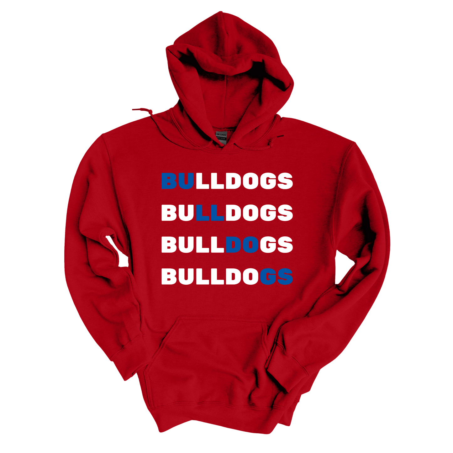Diagonal Bulldogs Hoodie