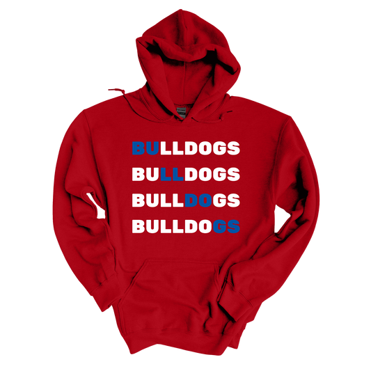 Diagonal Bulldogs Hoodie