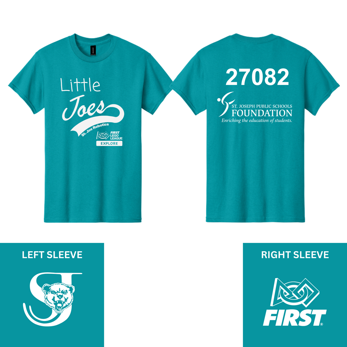 Little Joes Teal T-Shirt