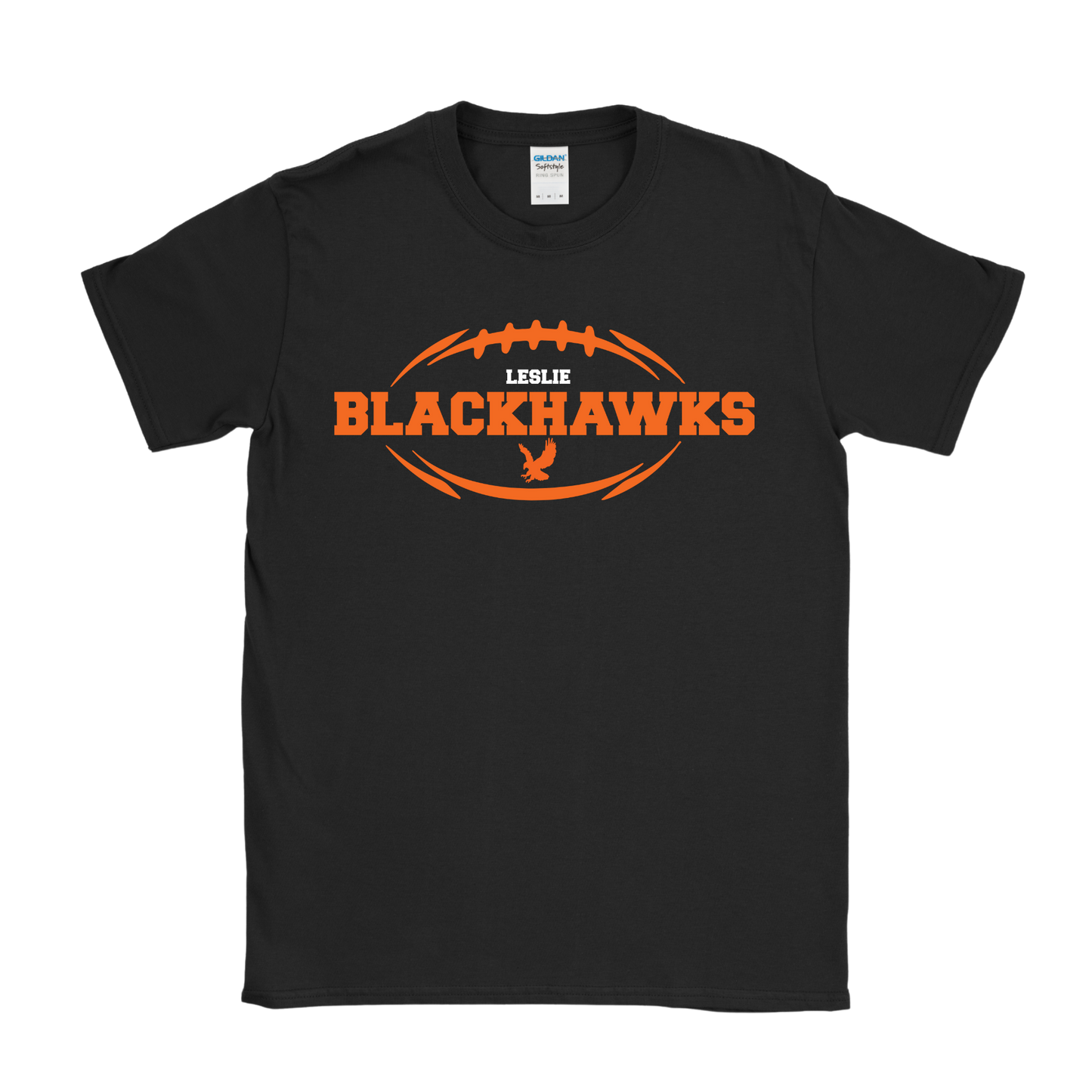 Leslie Blackhawks Football T-Shirt