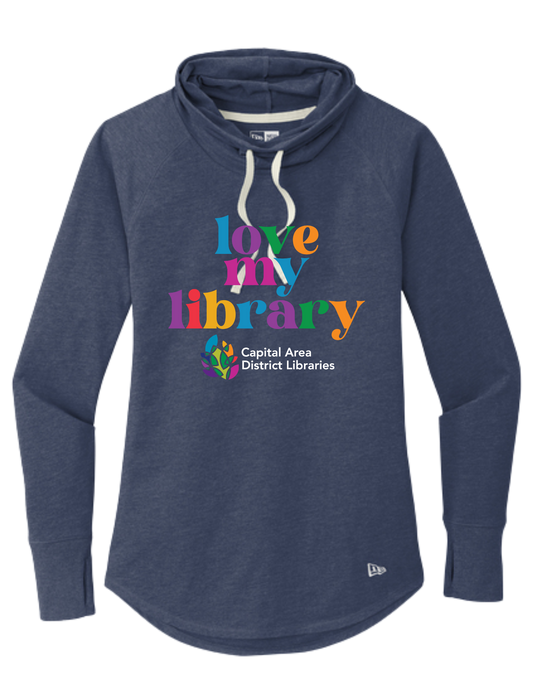 Love My Library Cowl Neck Tee