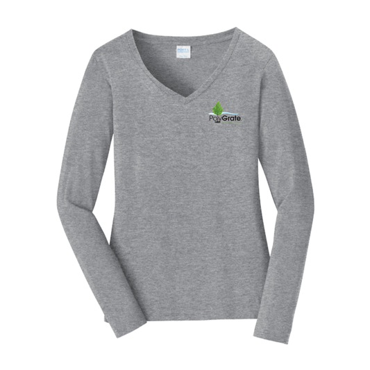 PolyGrate Women's Long Sleeve V-Neck