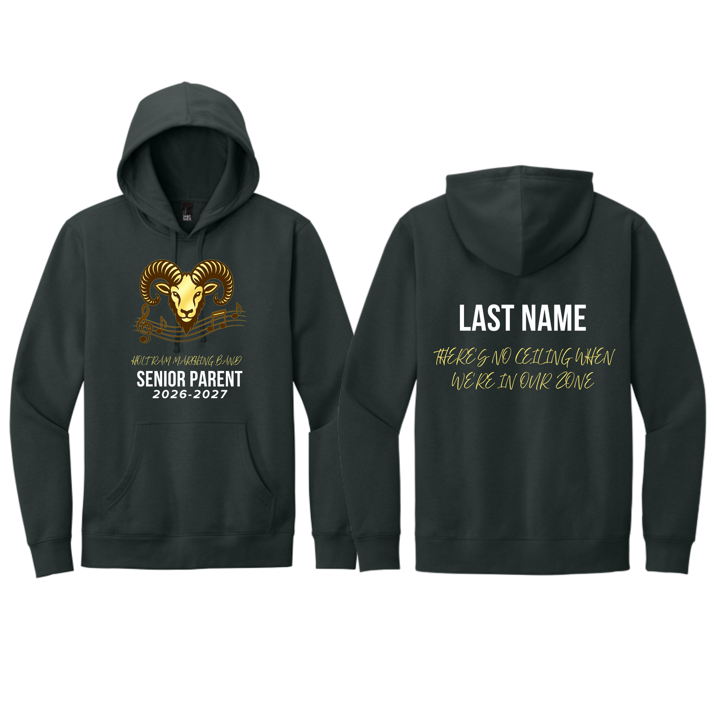 Holt Marching Band Senior Parent Hoodie