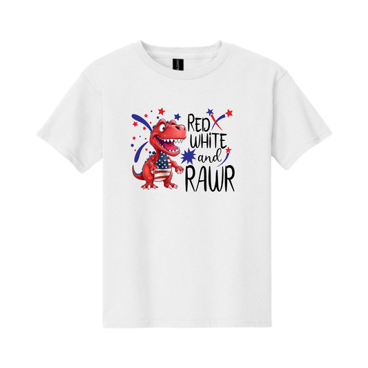 Red White and RAWR T-Shirt